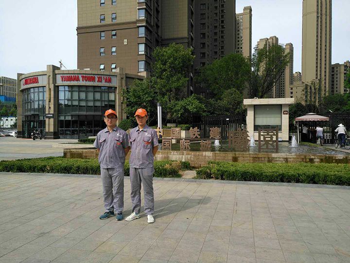 中鐵建國際城曦園小區荃芬除甲醛施工案例